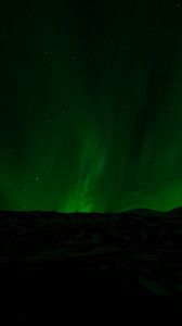 Preview wallpaper northern lights, aurora, starry sky, night