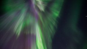 Preview wallpaper northern lights, aurora, starry sky, stars