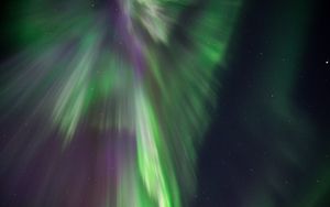 Preview wallpaper northern lights, aurora, starry sky, stars