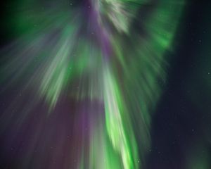 Preview wallpaper northern lights, aurora, starry sky, stars