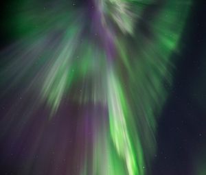 Preview wallpaper northern lights, aurora, starry sky, stars