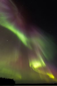 Preview wallpaper northern lights, aurora, starry sky, night, sky