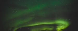 Preview wallpaper northern lights, dark, stones, lights