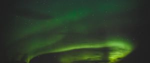 Preview wallpaper northern lights, dark, stones, lights