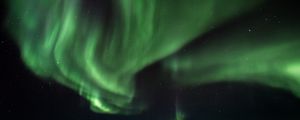 Preview wallpaper northern lights, green, starry sky, night, stars