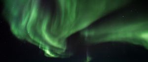 Preview wallpaper northern lights, green, starry sky, night, stars