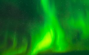 Preview wallpaper northern lights, light, green, sky, night