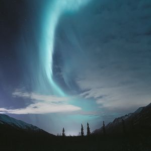 Preview wallpaper northern lights, sky, stars, anchorage, united states