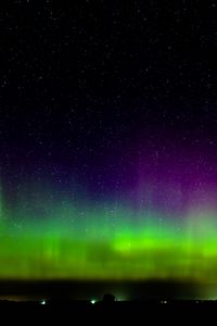 Preview wallpaper northern lights, starry sky, night, lights