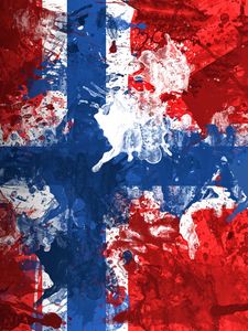 Preview wallpaper norway, flag, symbol, color, background, texture