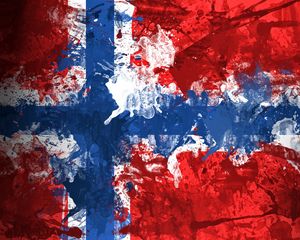 Preview wallpaper norway, flag, symbol, color, background, texture