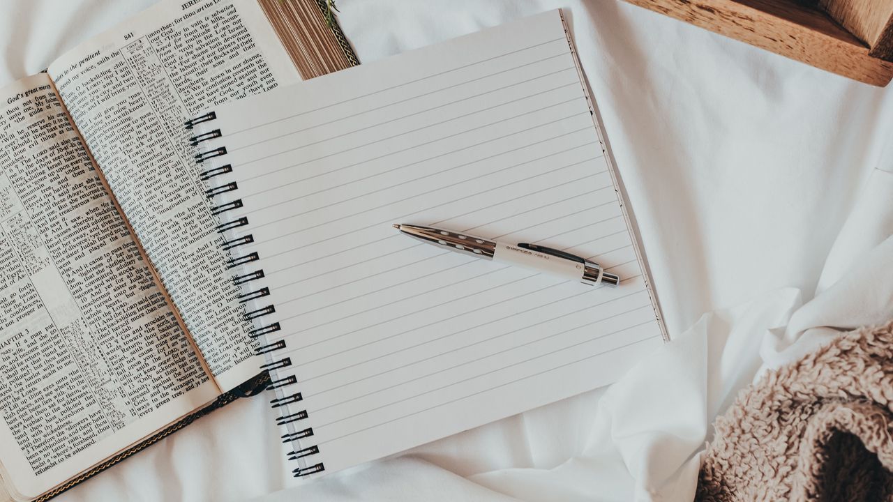 Wallpaper notebook, book, cup, coffee