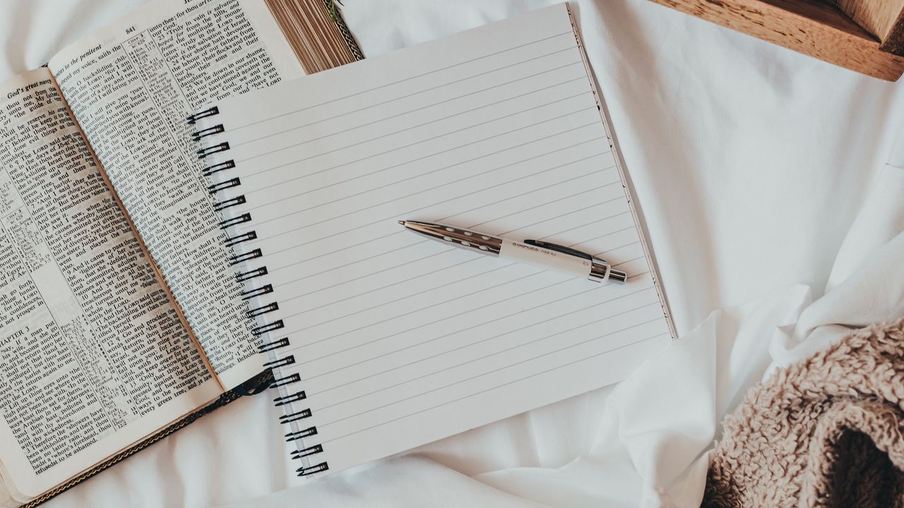 Wallpaper notebook, coffee, book, still life