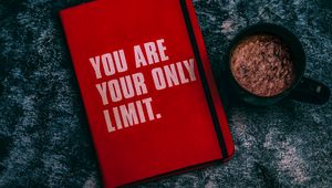 Preview wallpaper notepad, inscription, red, phrase, motivation