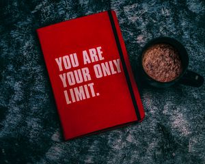 Preview wallpaper notepad, inscription, red, phrase, motivation