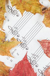 Preview wallpaper notes, letters, leaves, autumn