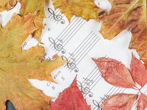 Preview wallpaper notes, letters, leaves, autumn