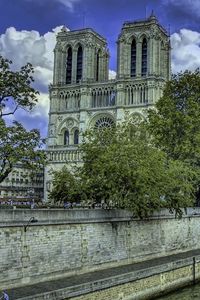 Preview wallpaper notre dame de paris, paris, france, river, building, hdr