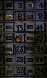 Preview wallpaper number, numbers, cells, boxes, labels