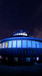Preview wallpaper observatory, building, architecture, round, dark