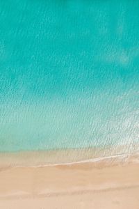 Preview wallpaper ocean, aerial view, coast, sand