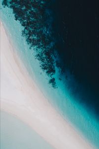 Preview wallpaper ocean, aerial view, coast, water, maldives