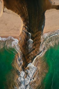 Preview wallpaper ocean, aerial view, current, coast, sri lanka