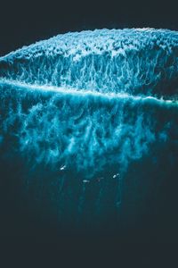 Preview wallpaper ocean, aerial view, surf, waves, foam