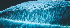 Preview wallpaper ocean, aerial view, surf, waves, foam