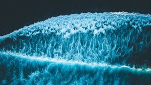 Preview wallpaper ocean, aerial view, surf, waves, foam