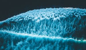 Preview wallpaper ocean, aerial view, surf, waves, foam