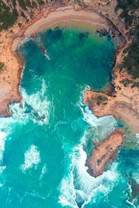 Preview wallpaper ocean, aerial view, surf, coast, australia