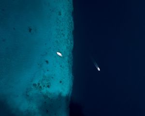 Preview wallpaper ocean, aerial view, water, boats