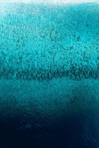 Preview wallpaper ocean, aerial view, water, ripples, blue