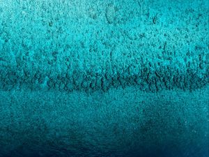 Preview wallpaper ocean, aerial view, water, ripples, blue