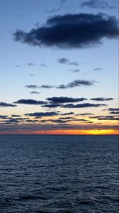 Preview wallpaper ocean, atlantic, horizon, sunset