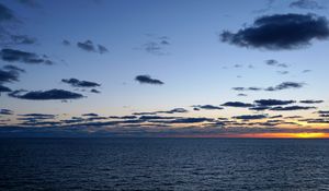 Preview wallpaper ocean, atlantic, horizon, sunset