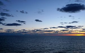 Preview wallpaper ocean, atlantic, horizon, sunset