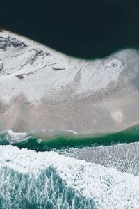 Preview wallpaper ocean, beach, aerial view, waves, water