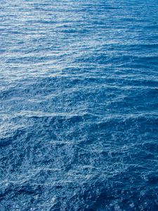 Preview wallpaper ocean, blue, ripples, surface, water
