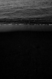 Preview wallpaper ocean, bw, surf, shore, wave