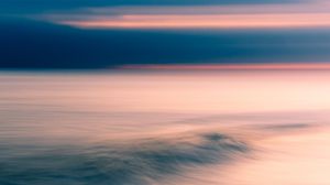 Preview wallpaper ocean, horizon, sunset, water, sky