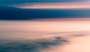 Preview wallpaper ocean, horizon, sunset, water, sky