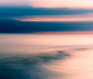 Preview wallpaper ocean, horizon, sunset, water, sky