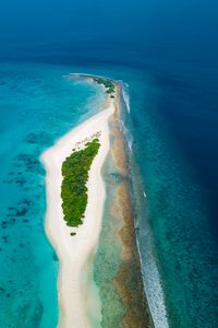 Preview wallpaper ocean, island, aerial view, water, tropics