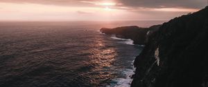 Preview wallpaper ocean, island, sunset, indonesia