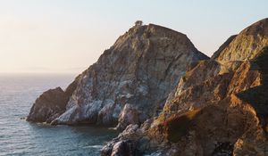 Preview wallpaper ocean, rocks, coast, cliff, water