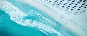 Preview wallpaper ocean, sea, aerial view, beach, dubai, united arab emirates