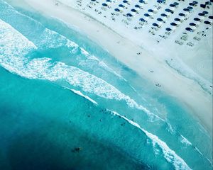 Preview wallpaper ocean, sea, aerial view, beach, dubai, united arab emirates
