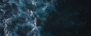 Preview wallpaper ocean, sea, water, aerial view, waves
